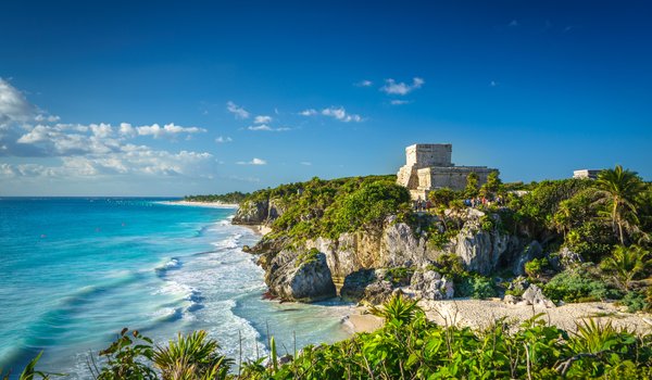Обои на рабочий стол: Quintana Roo, Tulum, Мексика, побережье