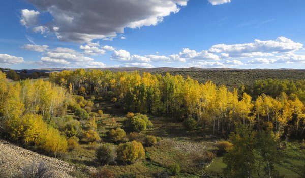 Обои на рабочий стол: autumn, fall, panorama, usa, utah, Utah National Park, осень, панорама, сша, юта