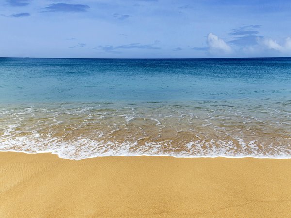 beach, blue, sand, sea, seascape, summer, wave, берег, волны, лето, море, небо, песок, пляж