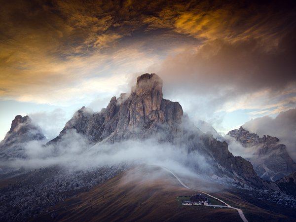 Dolomites, italy, Portrait of a Mountain
