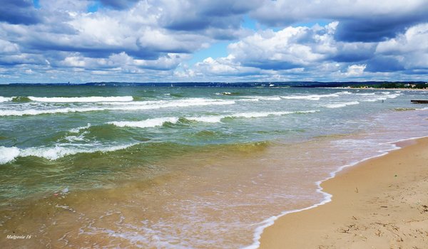 Обои на рабочий стол: Baltic, beach, ocean, sea, water, wave