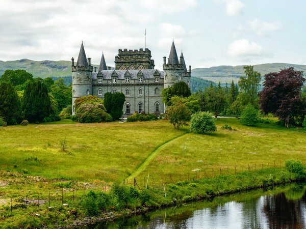 Inveraray Castle, scotland, замок, Замок Инверари, шотландия