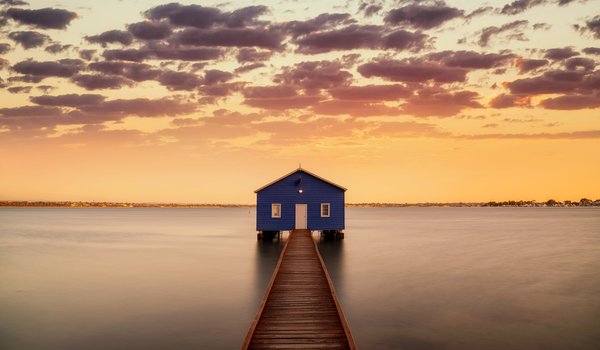 Обои на рабочий стол: Matilda Bay, Perth, sunrise, Swan River, Western Australia