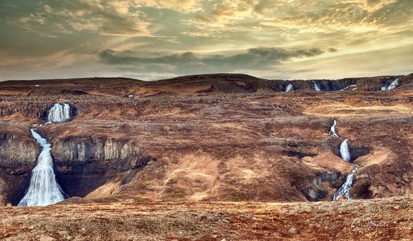 Обои на рабочий стол: The Land Of The Waterfalls, пейзаж, природа