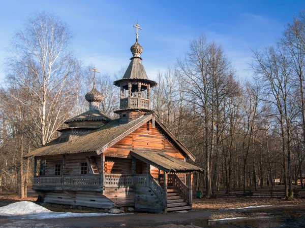 великий новгород, весна, пейзаж, природа, церковь