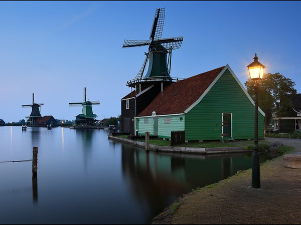 Zaanse Schans, голландия, мельницы, нидерланды
