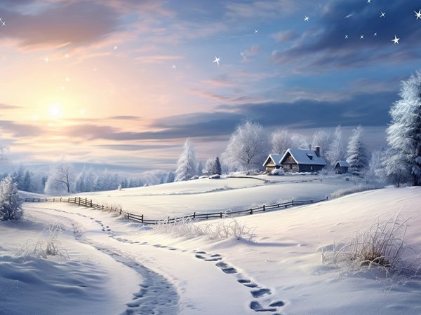 cabin, cottage, forest, house, rustic, snow, tree, village, winter, wonderland, wooden, домик, зима, лес, мороз, снег, хижина