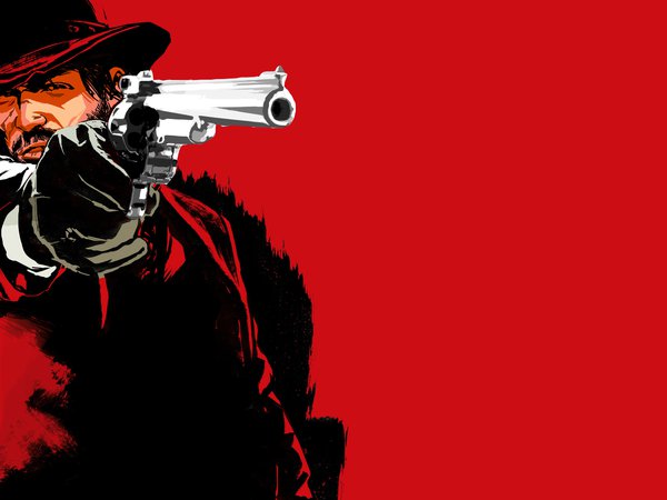 red dead redemption, пистолет, револьвер, стрелок