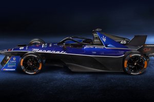 Обои на рабочий стол: 2022, maserati, Maserati Tipo Folgore, вид сбоку, гоночный автомобиль, электрический