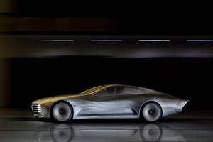 Обои на рабочий стол: 2015, Concept IAA, Intelligent Aerodynamic Automobile, Mercedes-Benz, Купе, четырёхдверное