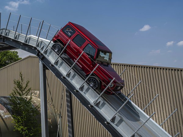 2019, 4x4, G-Class, Mercedes-Benz, внедорожник, красный, полигон