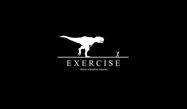 Обои на рабочий стол: exercise, динозавр, мотивация