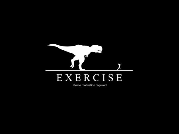 exercise, динозавр, мотивация