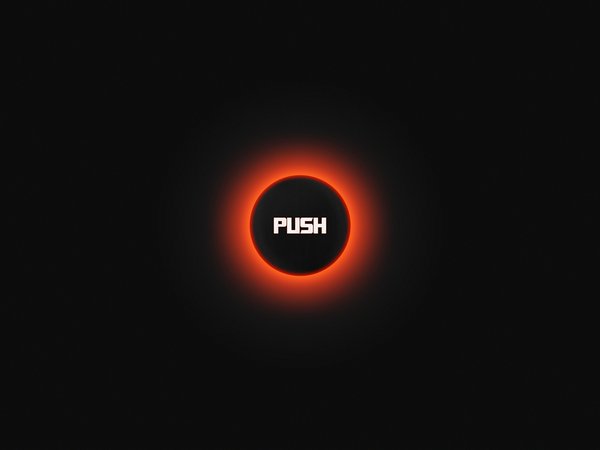 push, кнопку, на, нажми, свечение, фон