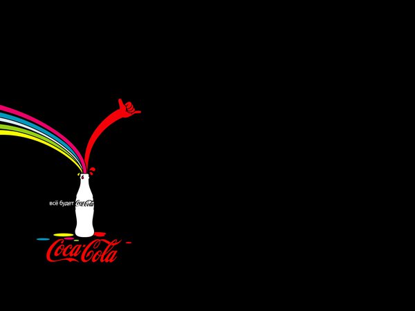 coca cola, бутылка, реклама