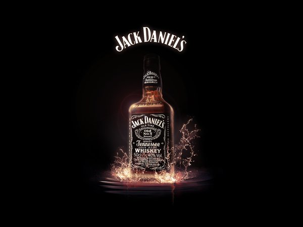 jack daniels, брызги, бутылка, виски, выпивка