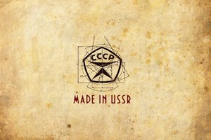 Обои на рабочий стол: Made in USSR, знак, Сделано в СССР