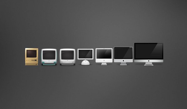 Обои на рабочий стол: apple, Macintosh, Макинтош, эволюция