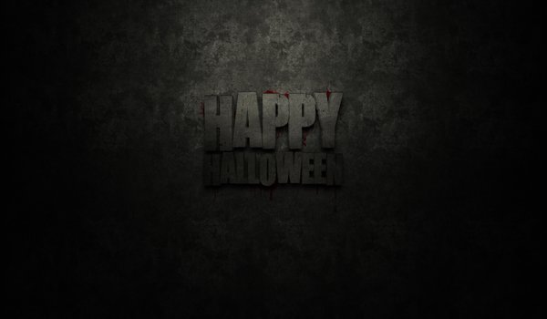 Обои на рабочий стол: Happy Halloween, веселый, надпись, текстуры, тёмный, фон, Хелуин
