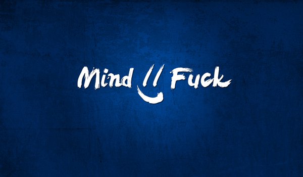 Обои на рабочий стол: blue, fuck, mind, mind fuck, minimalism, smile