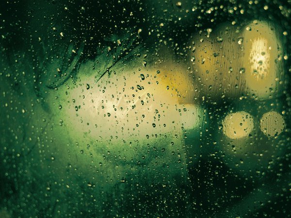 drop, дождь, зеленые обои, капли, макро, стекло, текстура