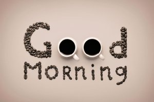 Обои на рабочий стол: by daryna kossar, coffee, creative, cups, cute, good morning, idea, nice, доброе утро, кофе, креатив, чашки