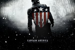 Обои на рабочий стол: captain america, first avenger, капитан америка, кино, первый мститель, снег