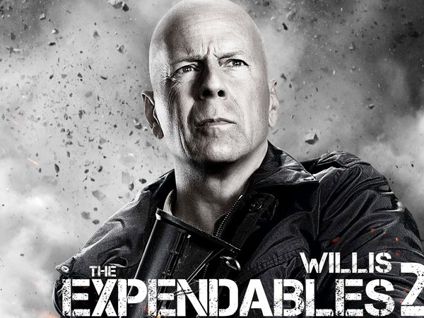 Bruce Willis, Expendables 2, Брюс, лысый, Неудержимые 2