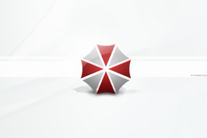 Обои на рабочий стол: official wallpapers, Resident Evil: Retribution, umbrella corporation, зонт, логотип, Обитель зла 5: Возмездие