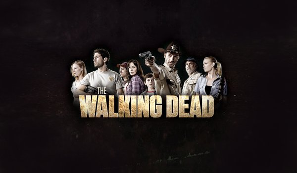 Обои на рабочий стол: Amy, Andrea, Carl, Dale, Glenn, Lori, Rick, serial, Shane, The Walking Dead, zombie, зомби, надпись, сериал, фон, ходячие мертвецы