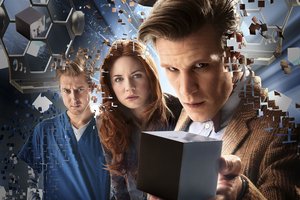 Обои на рабочий стол: Amy Pond, Arthur Darvill, bbc, cube, Doctor Who, Karen Gillan, Matt Smith, Rory Williams, The Eleventh Doctor, абстракт, актёр, актриса, Артур Дарвилл, взгляд, девушка, доктор кто, Карен Гиллан, куб, мужчина, Мэтт Смит, Одиннадцатый Доктор, распад, Рори Уильямс, Эми Понд, эффект