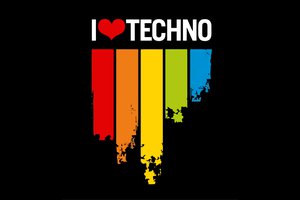 Обои на рабочий стол: love, music, techno