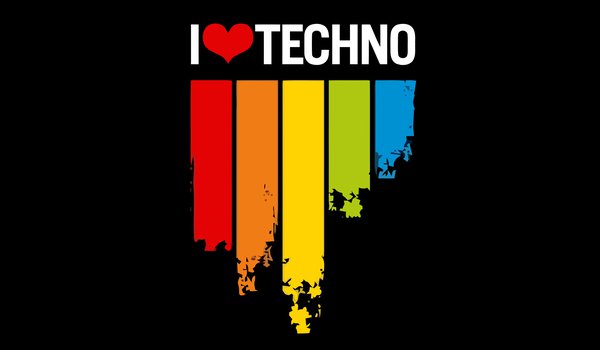 Обои на рабочий стол: love, music, techno