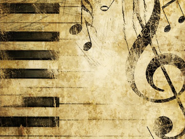 музыка, пианино, скрипичный ключ, текстуры