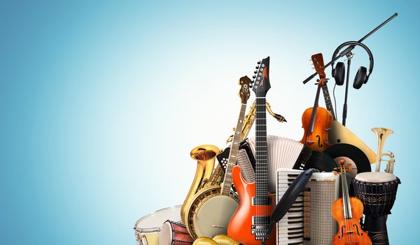 Обои на рабочий стол: music, musical, musician, orchestra, radio, red, rock, saxophone, sound