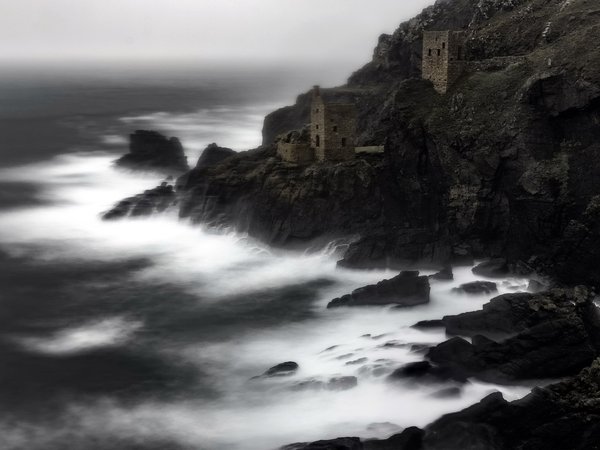 Botallack, англия, бывший рудник, запад Корнуолла