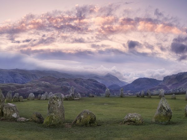 Castlerigg, Castlerigg stone circle, горы, камни