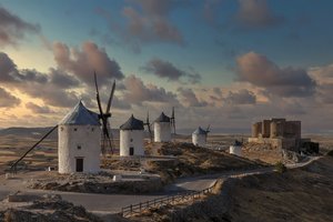 Обои на рабочий стол: Consuegra, espana, La Mancha