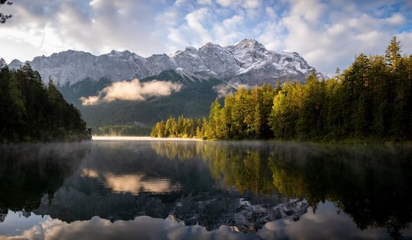 Обои на рабочий стол: bavaria, Eibsee, Landkreis Garmisch-Partenkirchen