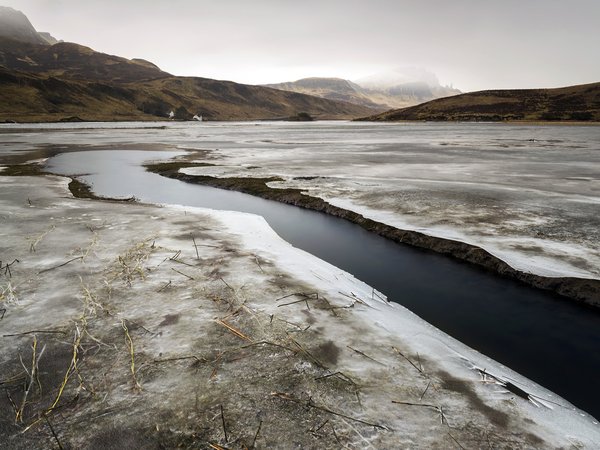 Icy Seige, Isle of Skye, Loch Fada, scotland