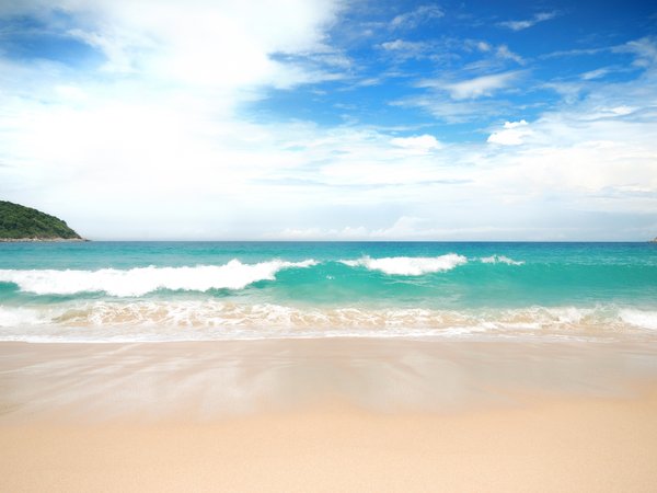 beach, blue, sand, sea, summer, wave, волны, лето, море, песок, пляж