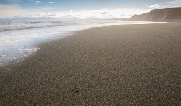 Обои на рабочий стол: Orepuki Beach, берег, море