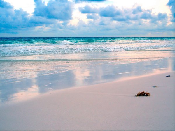 берег, океан, песок, пляж