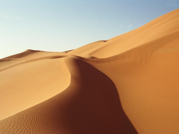 бархан, песок, пустыня