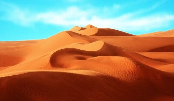 Обои на рабочий стол: бархан, волна, песок, пустыня