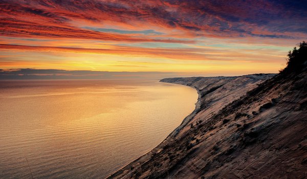 Обои на рабочий стол: закат, море
