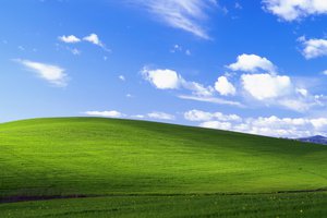 Обои на рабочий стол: windows, луг, небо