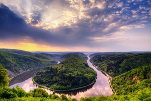 Обои на рабочий стол: каньон, река