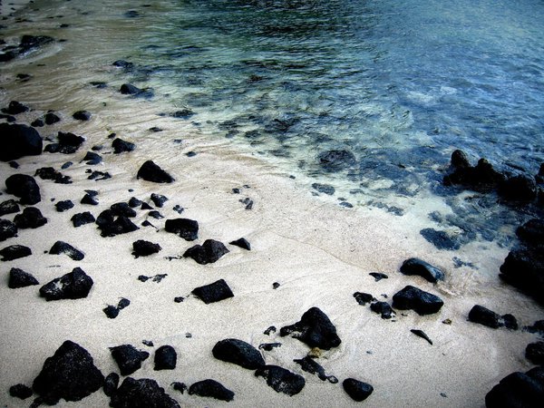 берег, камни, песок, пляж