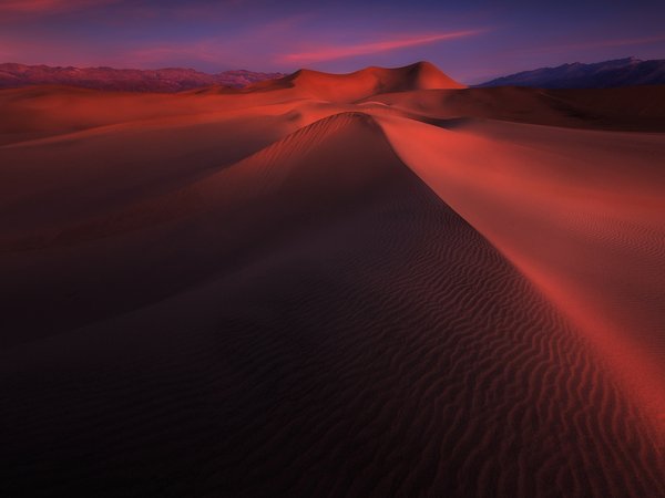 барханы, дюны, небо, песок, пустыня